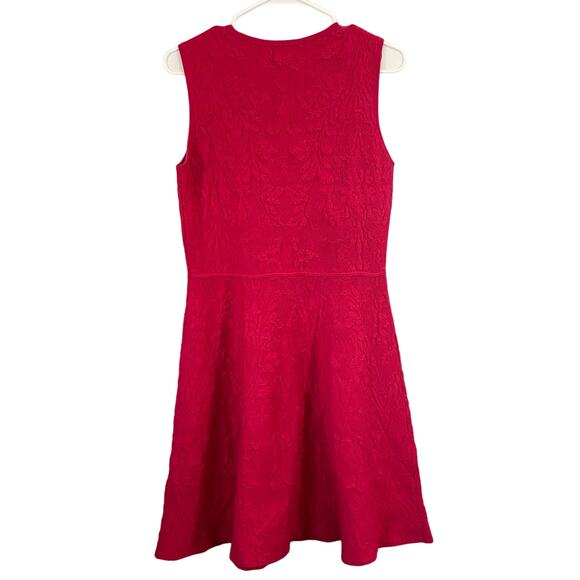 Eliza J Womens Medium Pink Floral Dress Knee Length Tank Wedding Sleeveless - Picture 2 of 7